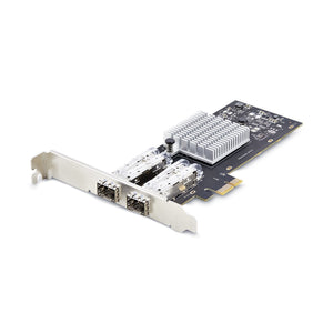 StarTech.com 2-Port GbE SFP Netzwerkkarte, PCIe 2.0 x1, Intel I350-AM2 2x 1GbE, 1000BASE Kupfer/Glasfaser Netzwerkkarte,