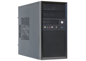 Chieftec CT-01B-350GPB Computer-Gehäuse Mini Tower Schwarz 350 W