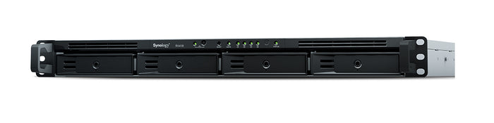 Synology RX418 Disk-Array 0 TB Rack (1U) Schwarz, Grau