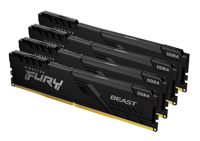 Kingston Technology FURY Beast 128GB 3600MT/s DDR4 CL18 DIMM (4er-Kit) Black