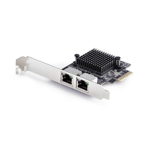 StarTech.com 2-Port 5 Gbit Netzwerkkarte, PCI Express NIC, Realtek RTL8126, Windows und Linux Multi-Gigabit LAN Karte 10