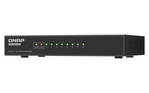 QNAP QSW-1108-8T-R2 Netzwerk-Switch Unmanaged 2.5G Ethernet (100/1000/2500) Desktop Schwarz