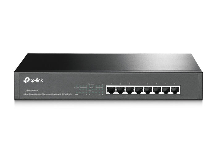 TP-Link TL-SG1008MP Netzwerk-Switch Unmanaged Gigabit Ethernet (10/100/1000) Power over Ethernet (PoE) Schwarz