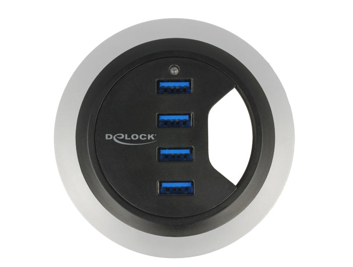 DeLOCK 62868 Schnittstellen-Hub USB 3.2 Gen 1 (3.1 Gen 1) Type-A 5000 Mbit/s Schwarz