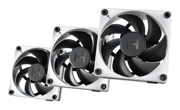 HYTE THICC FP12 Prozessor Ventilator 12 cm Schwarz, Weiß 3 Stück(e)