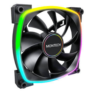 Montech AX140 PWM Computergehäuse Ventilator 14 cm Schwarz 1 Stück(e)
