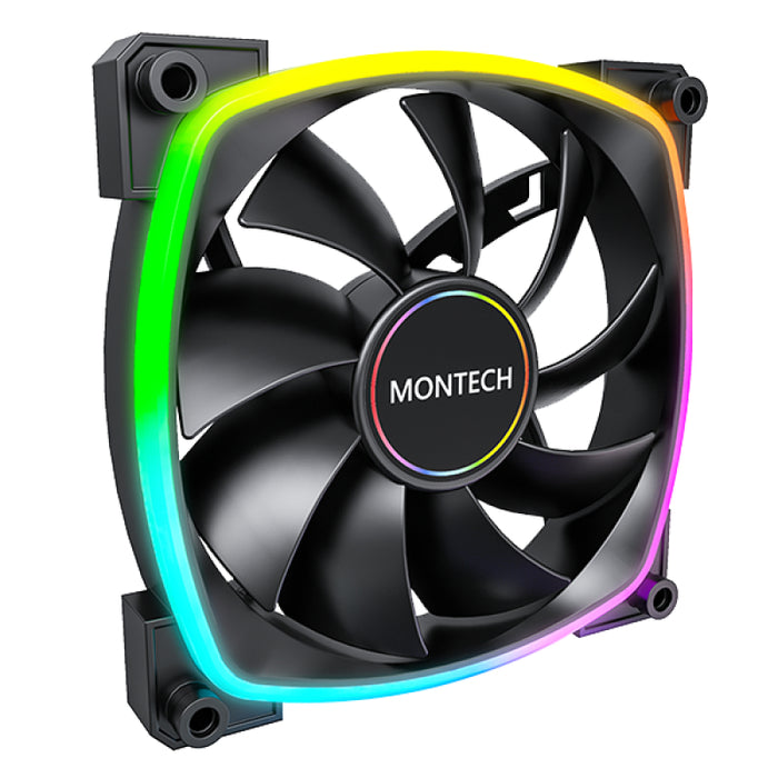 Montech AX140 PWM Computergehäuse Ventilator 14 cm Schwarz 1 Stück(e)