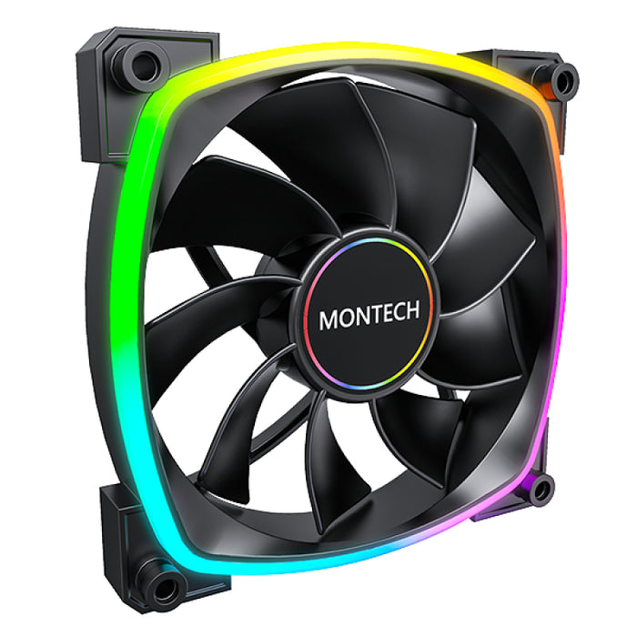 Montech RX140 PWM Computergehäuse Ventilator 14 cm Schwarz 1 Stück(e)