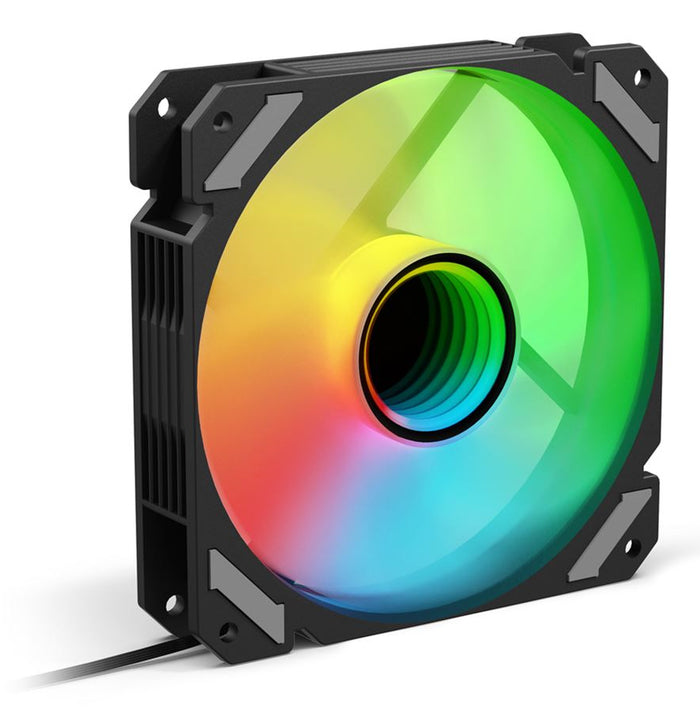 Sharkoon SHARK Mirror PWM RGB Computergehäuse Ventilator 12 cm Schwarz 1 Stück(e)