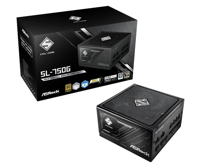 Asrock SL-1000G Steel Legend Netzteil 1000 W 20+4 pin ATX ATX Schwarz