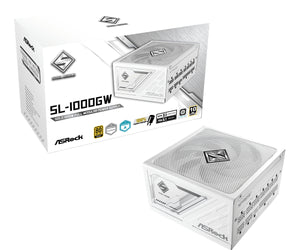Asrock SL-1000GW Steel Legend Netzteil 1000 W 20+4 pin ATX ATX Weiß