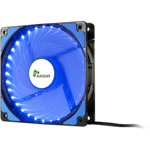 Inter-Tech L-12025 Computergehäuse Ventilator 12 cm Schwarz, Blau