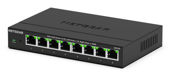 NETGEAR MS308E Unmanaged 2.5G Ethernet (100/1000/2500) Schwarz