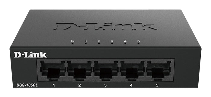D-Link DGS-105GL/E Netzwerk-Switch Unmanaged Gigabit Ethernet (10/100/1000) Schwarz