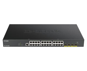 D-Link DGS-1250-28XMP Managed L3 Gigabit Ethernet (10/100/1000) Power over Ethernet (PoE) Schwarz