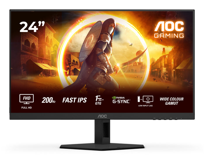 AOC G4 24G4HREAD Computerbildschirm 60,5 cm (23.8") 1920 x 1080 Pixel Schwarz, Rot