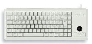 CHERRY G84-4400 TRACKBALL Kabelgebundene Tastatur, PS2, Hell Grau (QWERTZ - DE)
