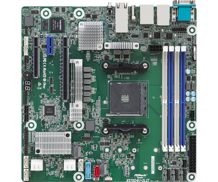 Asrock X570D4U-2L2T/BCM Motherboard AMD X570 Sockel AM4 micro ATX