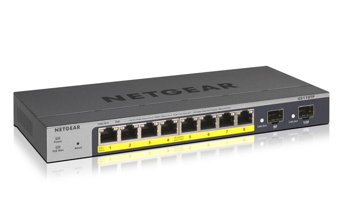 NETGEAR GS110TP Managed L2/L3/L4 Gigabit Ethernet (10/100/1000) Power over Ethernet (PoE) Grau