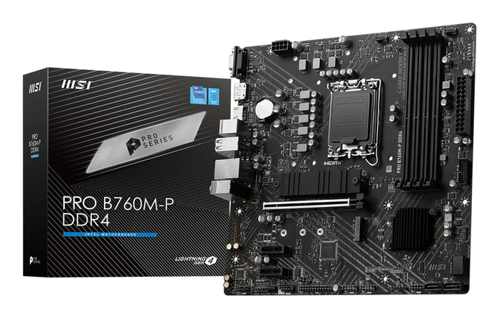MSI PRO B760M-P DDR4 Motherboard Intel B760 LGA 1700 micro ATX