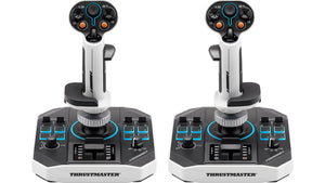 Thrustmaster Sol-R 2 HOSAS Space Sim Duo Schwarz, Weiß USB Flightstick Analog / Digital PC