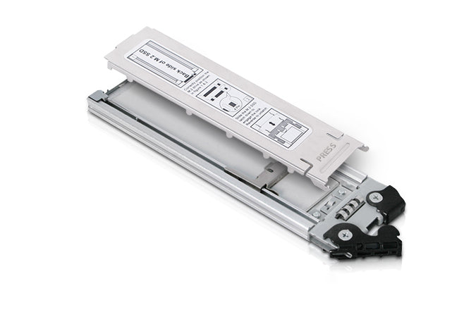 Icy Dock MB840TP-B Speicherlaufwerksgehäuse SSD-Gehäuse Aluminium, Schwarz M.2