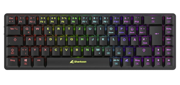 Sharkoon PureWriter W65 Tastatur Gaming RF Wireless QWERTZ Deutsch Schwarz (4044951036929)