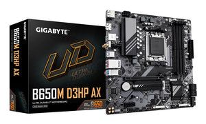 GIGABYTE B650M D3HP AX Mainboard - AMD Ryzen 9000er-Serie, 5+2+2 Phasen VRM, bis zu 8000 MHz DDR5 (OC), 2xPCIe 4.0 M.2, 