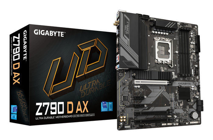 GIGABYTE Z790 D AX Motherboard - Unterstützt Intel Core 14. Generation CPUs, 12+1+1 Phasen Digital VRM, bis zu 7600MHz D
