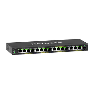NETGEAR GS316EP Managed Gigabit Ethernet (10/100/1000) Power over Ethernet (PoE) Schwarz