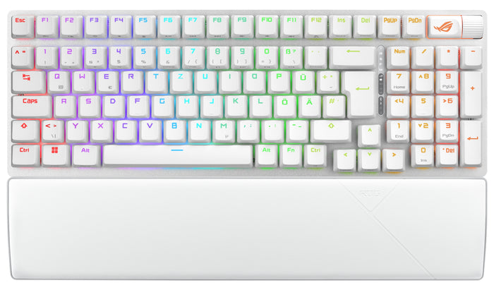 ASUS ROG Strix Scope II 96 Wireless Tastatur Gaming USB + RF Wireless + Bluetooth QWERTZ Deutsch Weiß