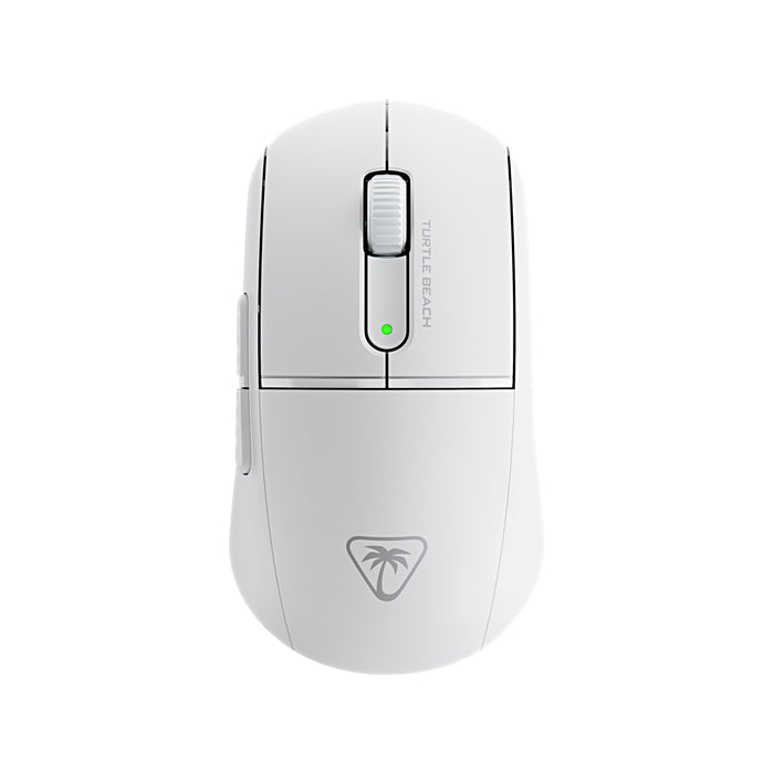 Turtle Beach Burst II Air – Kabellose 2,4-GHz-Gaming-Maus: ultraleichte 47 g, Optical Switches, symmetrisch, optischer Sensor, 26k DPI, Bluetooth, bis zu 120h Akkulaufzeit - Weiß
