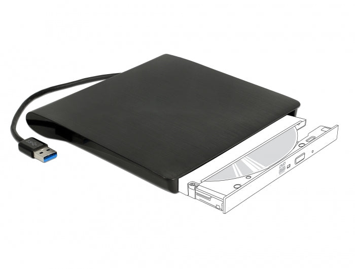 DeLOCK 42603 ODD-Gehäuse 13,3 cm (5.25") SATA III Schwarz