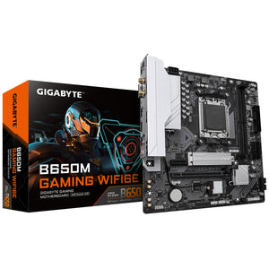 GIGABYTE B650M GAMING WIFI6E Mainboard - AMD Ryzen 9000 Serie CPUs, 5+2+2 Phasen VRM, bis zu 6400 MHz DDR5 (OC), 1xPCIe 