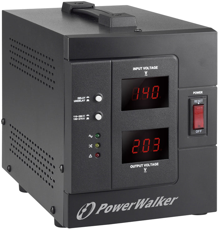 PowerWalker AVR 2000/SIV Spannungsregler 2 AC-Ausgänge 230 V Schwarz