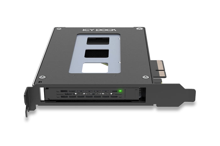 Icy Dock MB111VP-B Speicherlaufwerksgehäuse SSD-Gehäuse Schwarz 2.5"