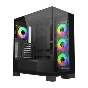 FSP M540-BA Gehäuse Midi Tower mITX, mATX, ATX (BTF) Schwarz