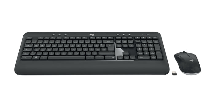 Logitech 920-008675 Tastatur Maus enthalten Universal RF Wireless QWERTZ Deutsch Schwarz
