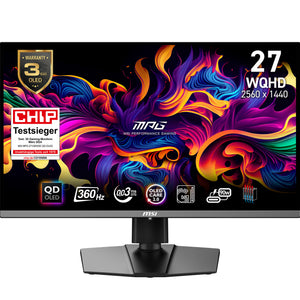 MSI MPG 271QRXDE QD-OLED - OLED monitor - gaming - 26.5" - 2560 x 1440 WQHD @ 360 Hz - 1000 cd/m² - 1500000:1 - DisplayH