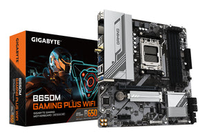 GIGABYTE B650M GAMING PLUS WIFI Mainboard – AMD Ryzen 9000 CPUs, 5+2+2 Phasen VRM, bis zu 8000 MHz DDR5, 2xPCIe 4.0 M.2,