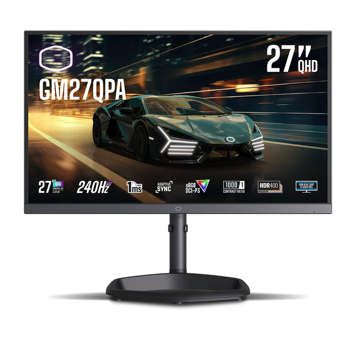 Cooler Master Gaming GM27QPA Computerbildschirm 68,6 cm (27") 2560 x 1440 Pixel Quad HD LCD Schwarz