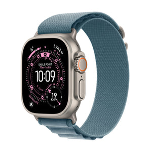 Apple Watch Ultra 3 Titanium Cellular 49mm Natur (Alpine Loop hellblau) Small