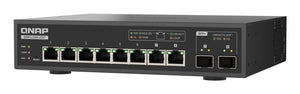 QNAP QSW-L3208-2C6T Netzwerk-Switch Managed L2 10G Ethernet (100/1000/10000) Desktop Schwarz
