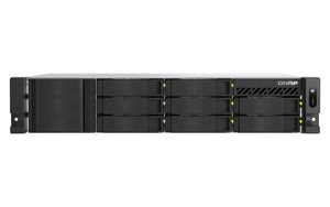 QNAP TS-855EU-RP NAS Rack (2U) Intel Atom® C5125 8 GB DDR4 0 TB QuTS hero Schwarz