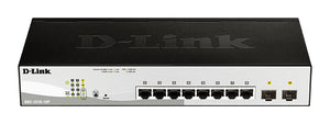 D-Link DGS-1210-10P Managed L2 Gigabit Ethernet (10/100/1000) Power over Ethernet (PoE) 1U Schwarz