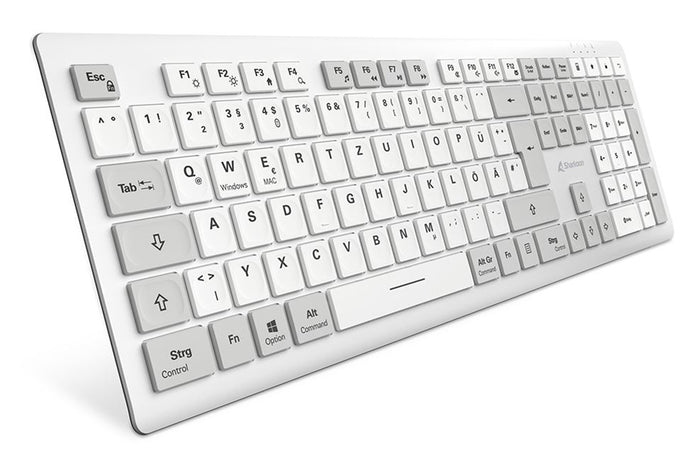 Sharkoon OfficePal K30W wh Tastatur Heimbüro USB QWERTZ Deutsch Weiß