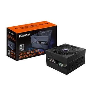 GIGABYTE AORUS ELITE P850W Netzteil - PCIe 5.0, 80 PLUS Platinum, Vollmodulares Design, 120mm Lüfter, ATX 3.0-kompatibel