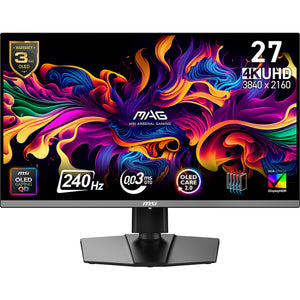 MSI MAG 272UP QD-OLED X24 Computerbildschirm 67,3 cm (26.5") 3840 x 2160 Pixel 4K Ultra HD Schwarz