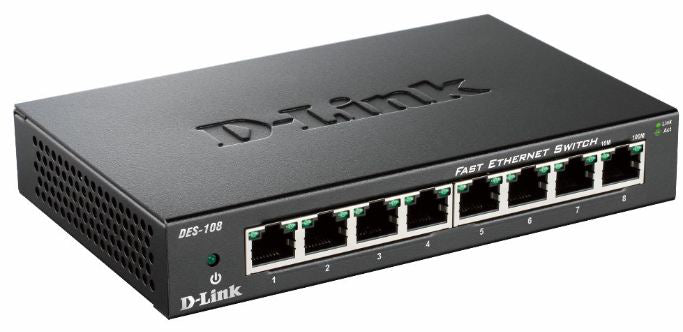 D-Link DES-108 Schwarz