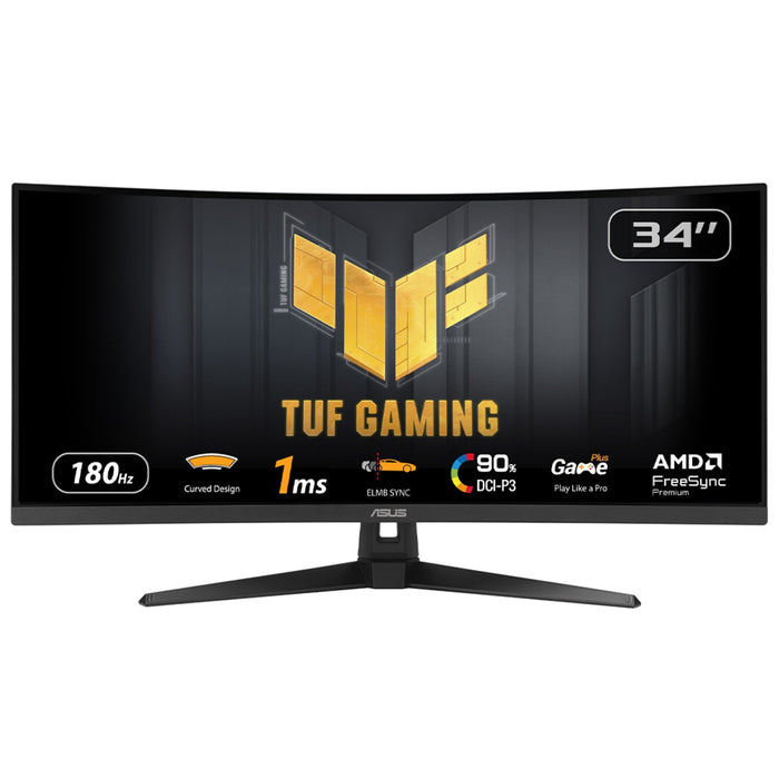 ASUS TUF Gaming VG34VQ3B Computerbildschirm 86,4 cm (34") 3440 x 1440 Pixel UltraWide Quad HD LED Schwarz